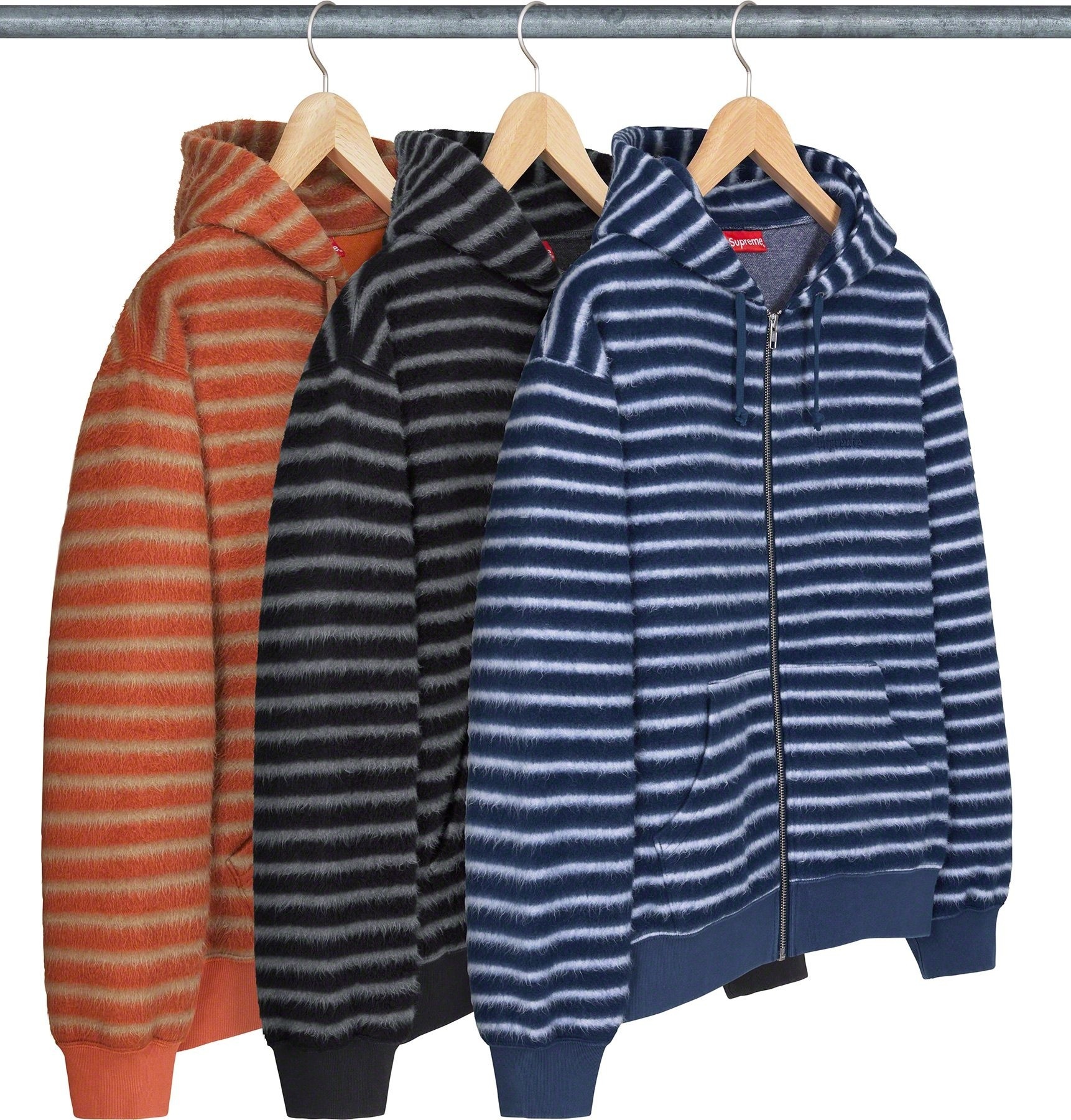 Brushed Zip Up Hooded Sweatshirt